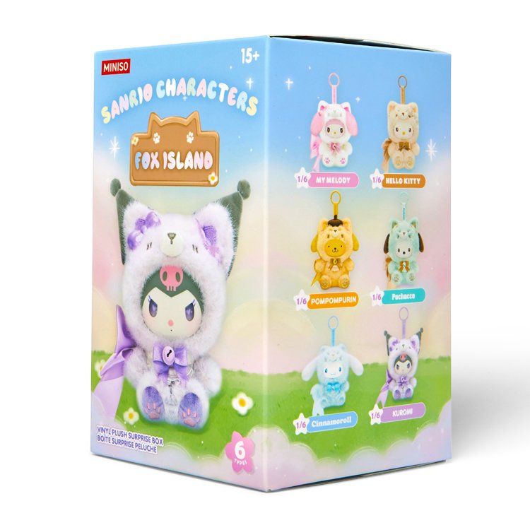 Personajes de Sanrio Fox Island | Caja Sorpresa - Peluche Coleccionables - 12 cm - Imagen 1